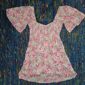NWT Roxy Women's Golden Dawn Dress‎ Size SM Bright Floral